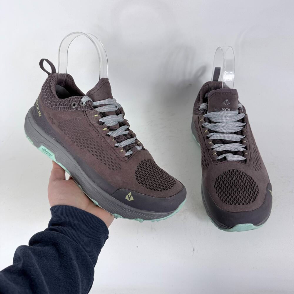 Vasque Breeze LT NTX Trail Shoes Women's 7.5 Brown Suede Lace-Up Hiking Sneakers